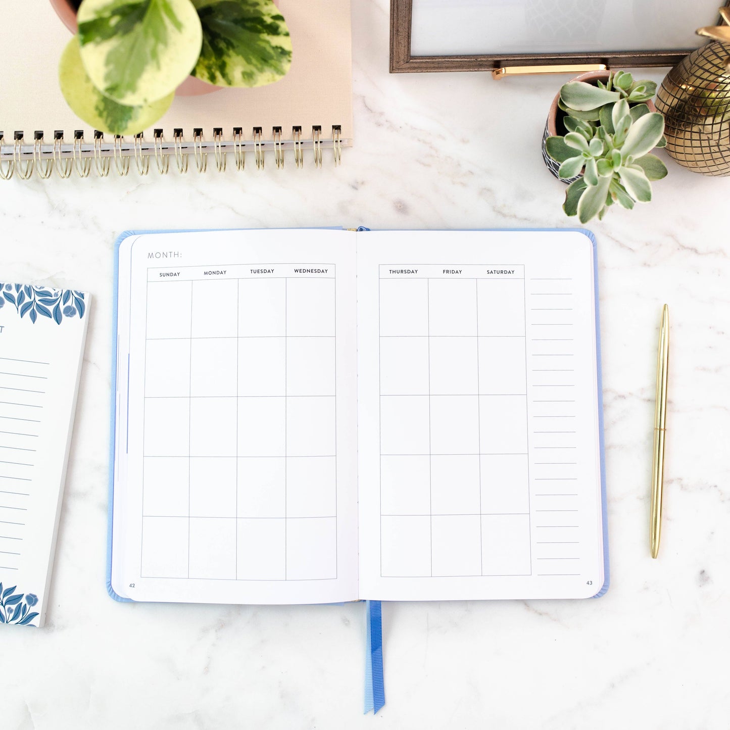 Fresh Start Daily Goal Planner | Hydrangea Casebound