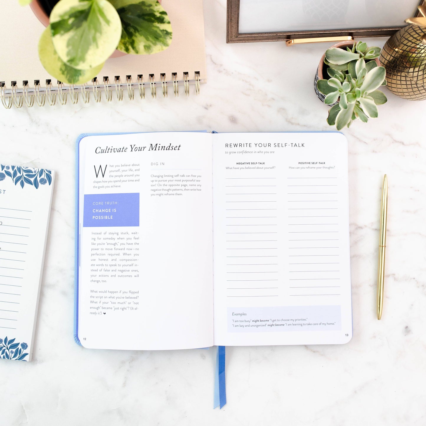 Fresh Start Daily Goal Planner | Hydrangea Casebound