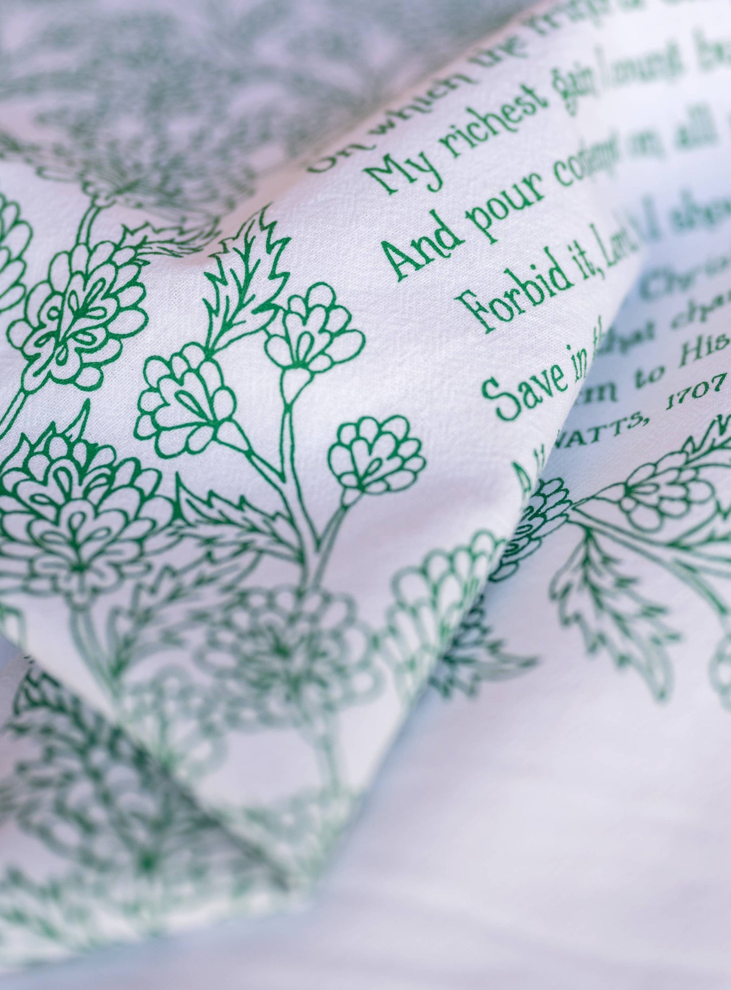When I Survey the Wondrous Cross Hymn Tea Towel