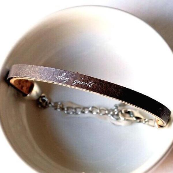 Slay Giants / 2 Corinthians 4 / single leather bracelet