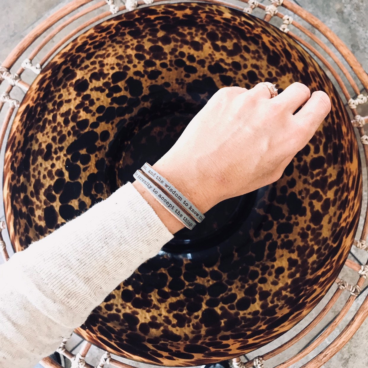 I am a daughter of the King- Leather Wrap Bracelet