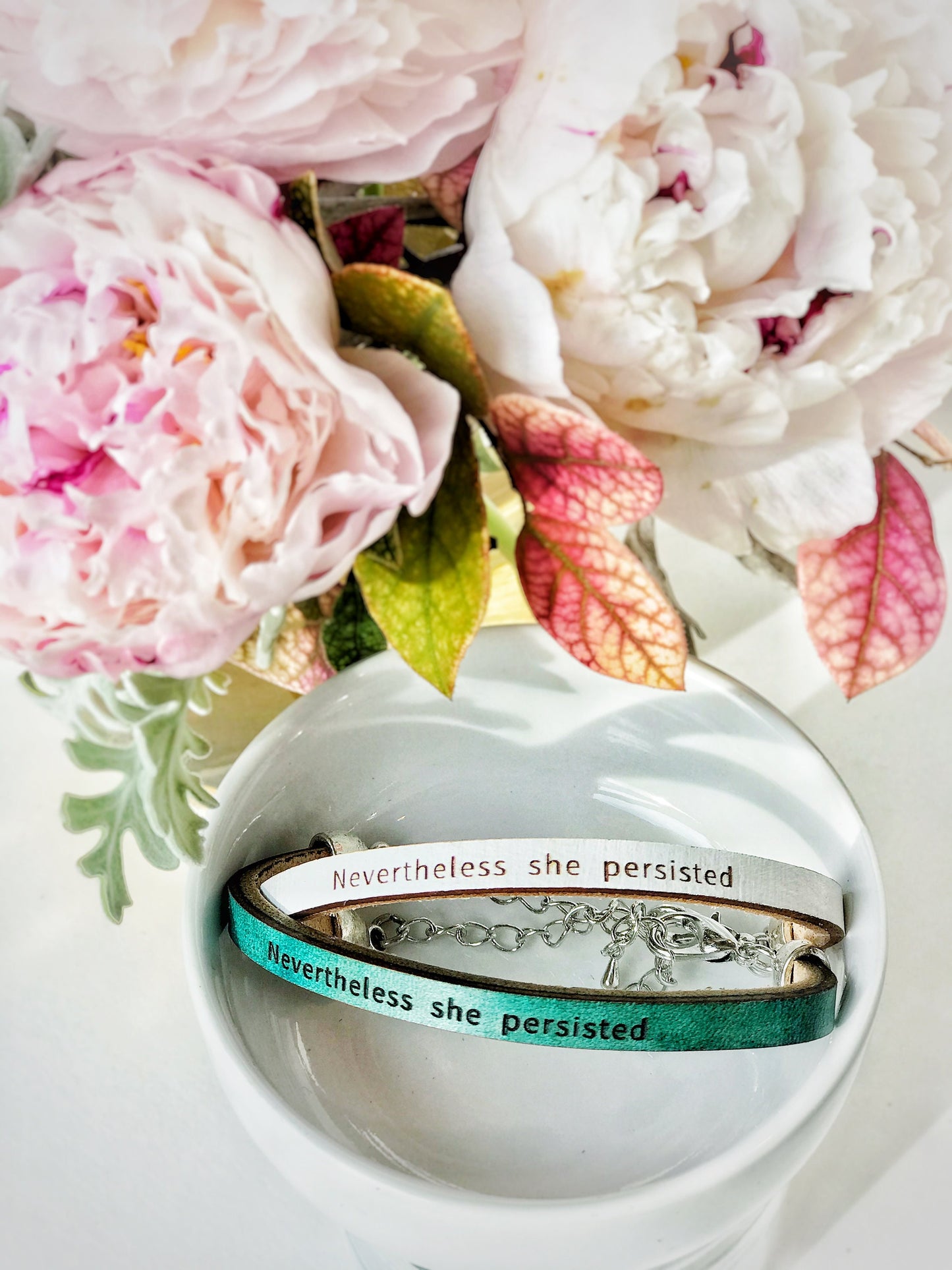 Nevertheless She Persisted... Leather Bracelet