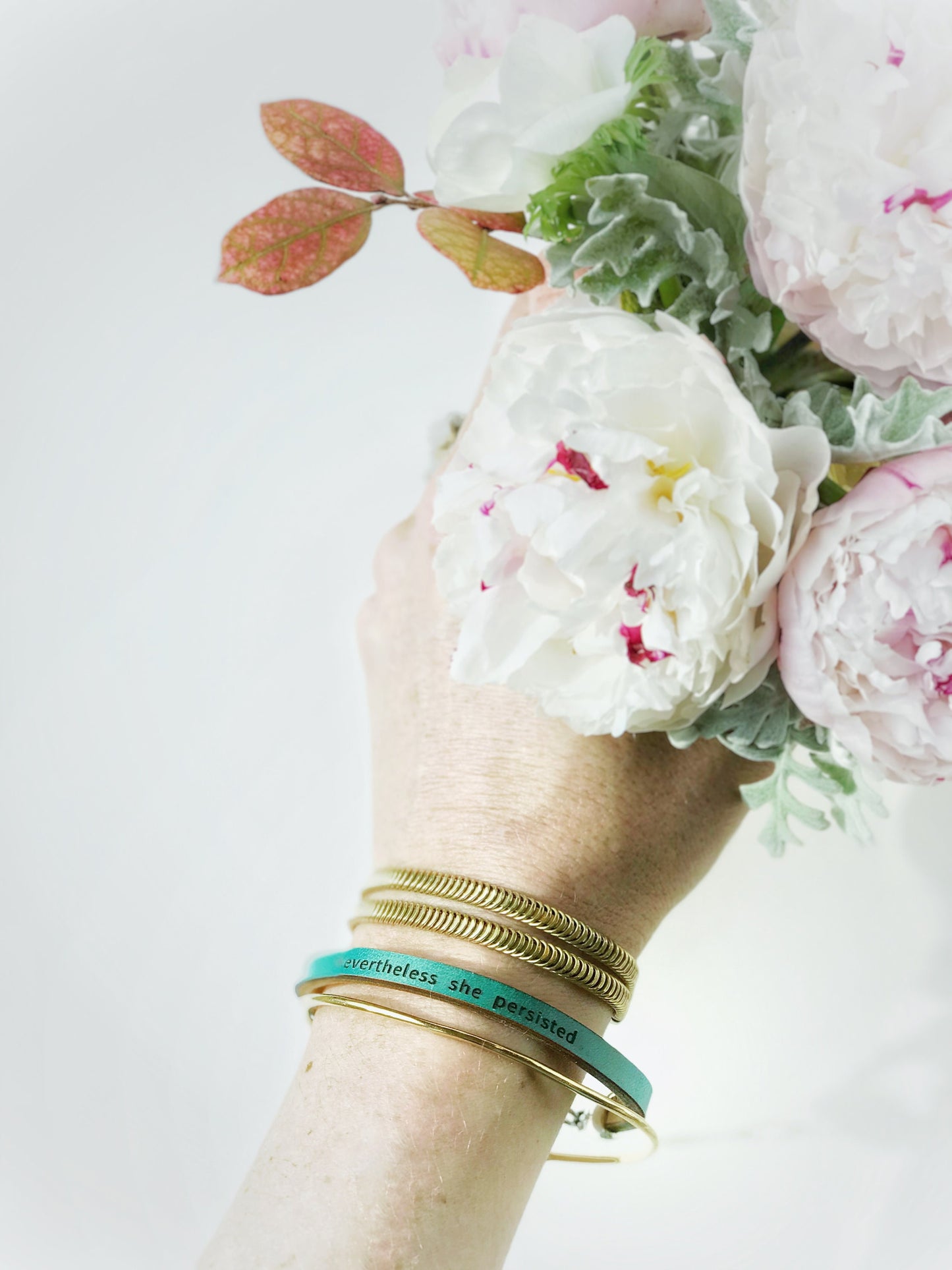 Nevertheless She Persisted... Leather Bracelet