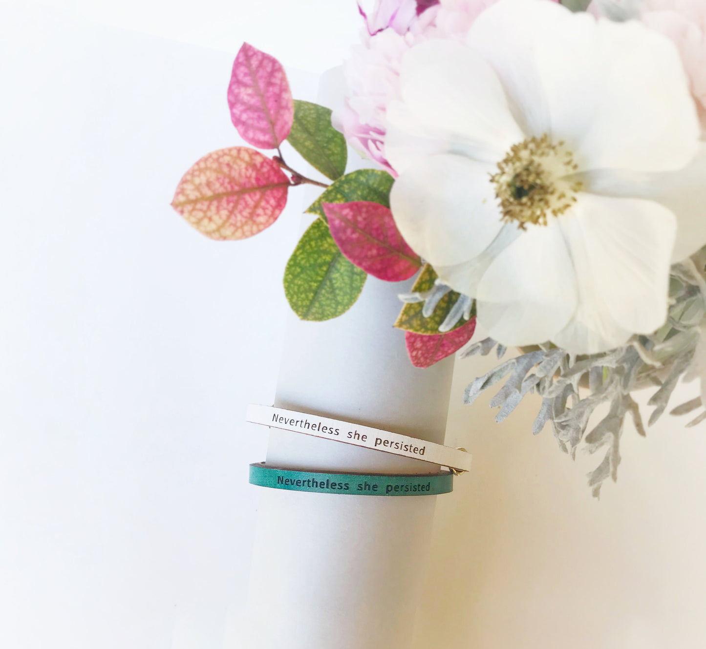 Nevertheless She Persisted... Leather Bracelet