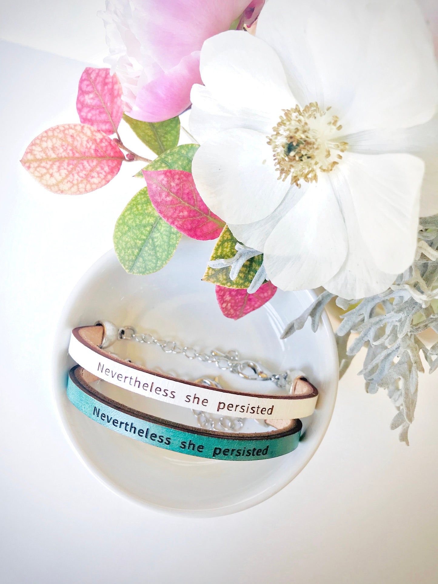 Nevertheless She Persisted... Leather Bracelet