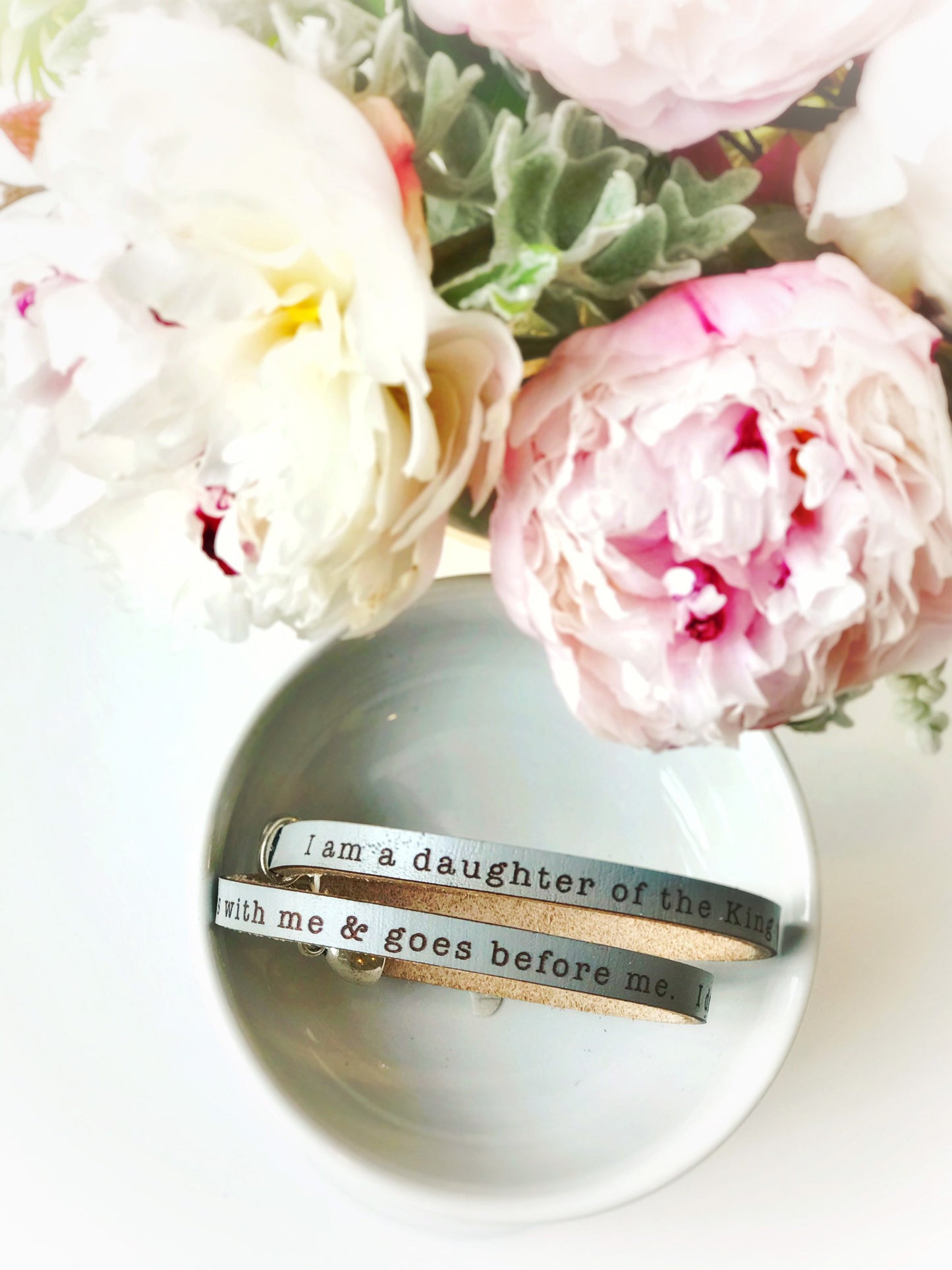 I am a daughter of the King- Leather Wrap Bracelet