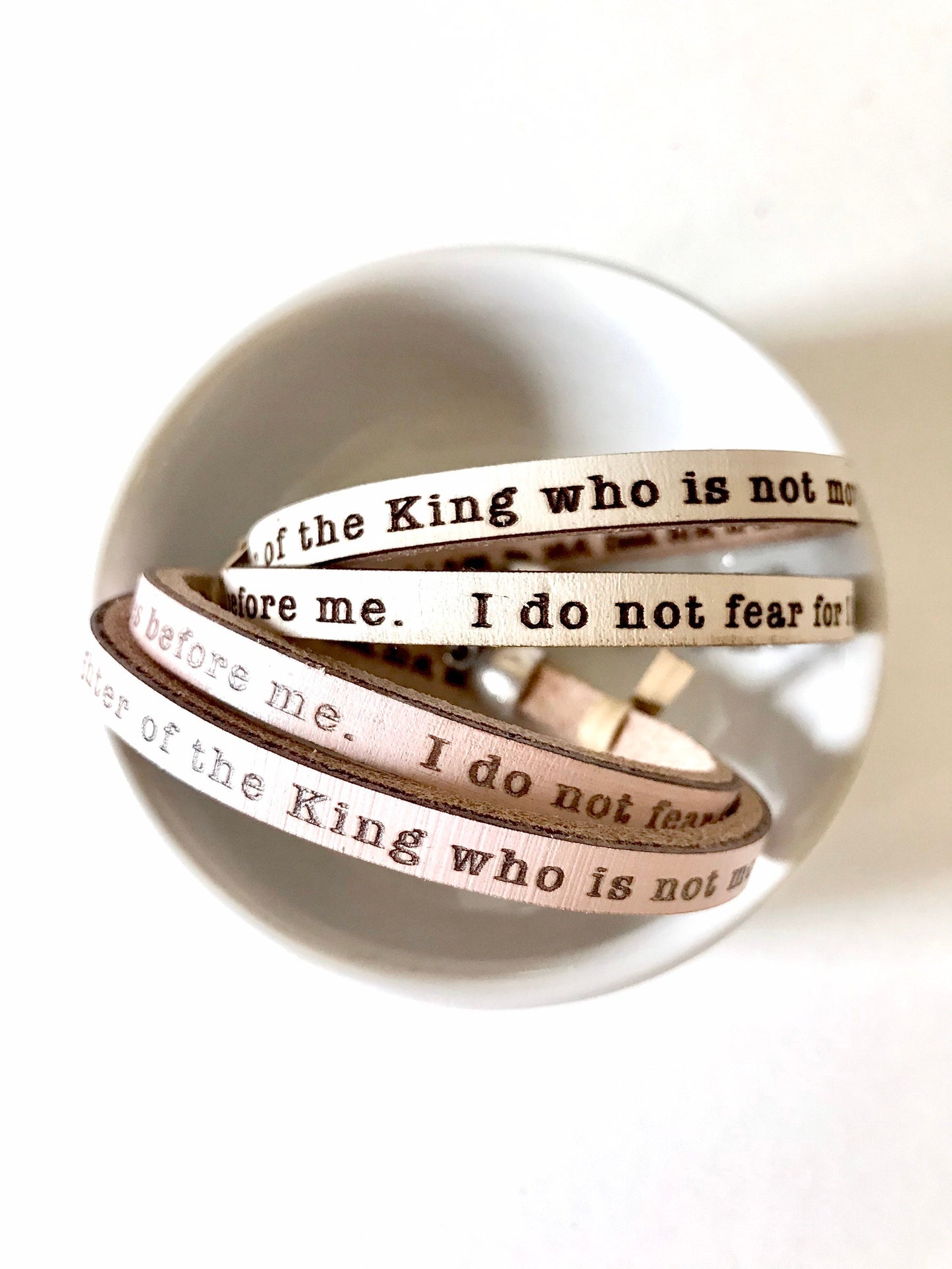 I am a daughter of the King- Leather Wrap Bracelet