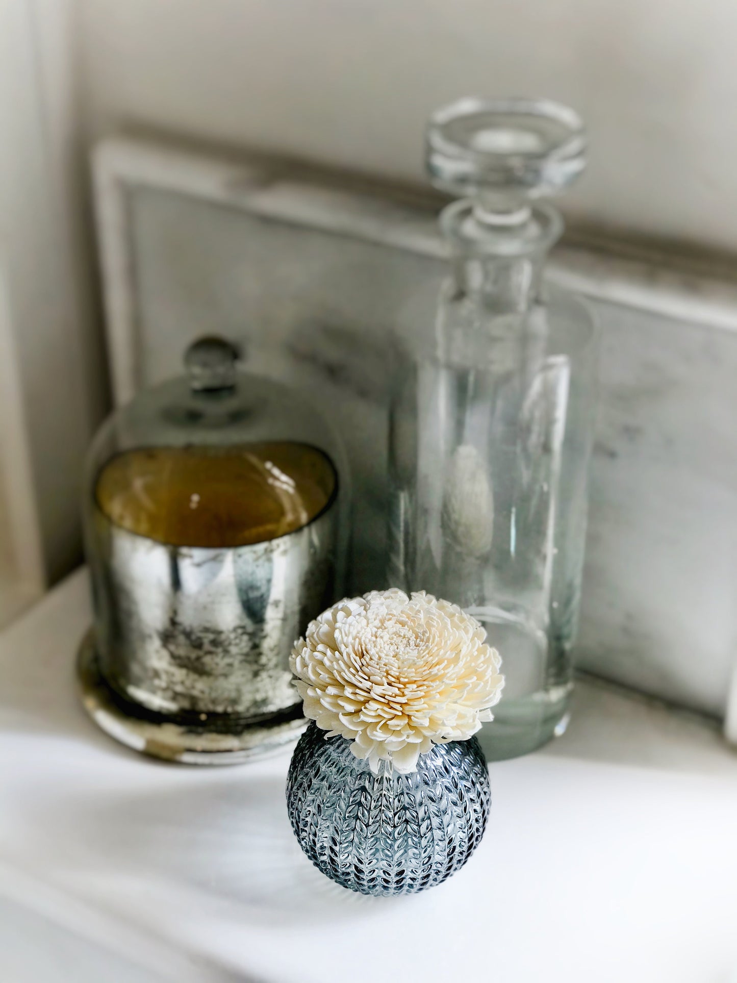 Refill for Aroma Oil Diffuser & Magnolia or Mum Replacement flower, 12 Scent Choices.