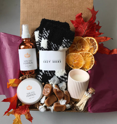 Autumn Gift Box. Fall gift for her. Care Package for Women, Birthday, Congrats, Get Well, Self Care, Miscarriage, Breakup, encouraging gift
