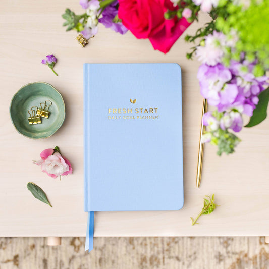 Fresh Start Daily Goal Planner | Hydrangea Casebound