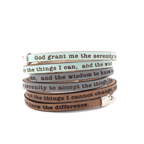 Serenity Prayer... double wrap bracelet