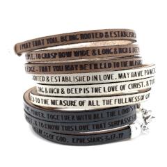 Ephesians 3:17-19... triple wrap bracelet