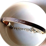 Slay Giants / 2 Corinthians 4  / single  leather bracelet