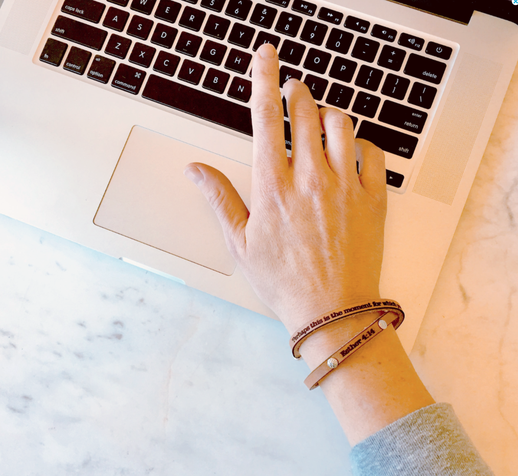 Perhaps this is the moment... Esther 4:14 leather wrap bracelet