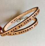 True Friends are like an Octopus Engraved Double Wrap Leather Friendship bracelet, Friend gift, couple&#39;s gift, gift for her, funny gift