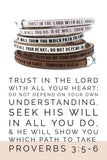 Trust in the Lord with all your heart...Proverbs 3:5-6 Double Wrap