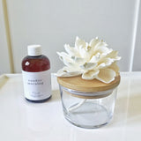 Flower diffuser with Bamboo and Glass Cup