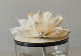 Aroma Oil Diffuser Magnolia or Mum. Hand sculpted flower. Essential oil, Clean home fragrance. Modern Farmhouse Decor, Gift for her