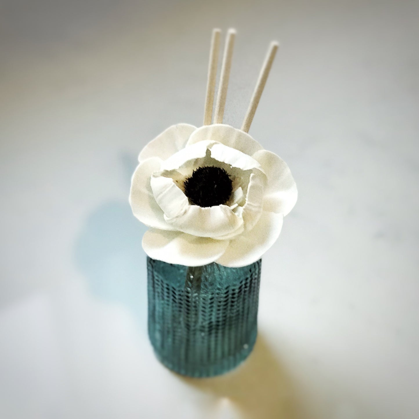 Textured Blue Floral Reed Diffuser