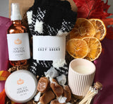 Autumn Gift Box for her. Cozy Sweater Weather Gifts Basket for Women.  Fula, Hygge, Self Care Relaxing present