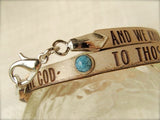 What A Friend We Have in Jesus.... Daily Reminder Leather wrap bracelet